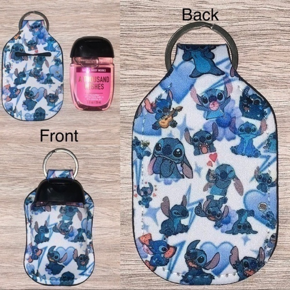 Disney mini stitch 626 hand sanitizer holder new